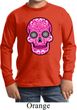 Kids Pink Sugar Skull Youth Long Sleeve