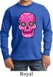 Kids Pink Sugar Skull Youth Long Sleeve