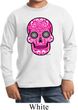 Kids Pink Sugar Skull Youth Long Sleeve