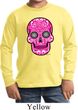 Kids Pink Sugar Skull Youth Long Sleeve