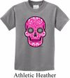 Kids Pink Sugar Skull Youth T-shirt