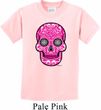 Kids Pink Sugar Skull Youth T-shirt