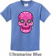 Kids Pink Sugar Skull Youth T-shirt