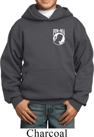 Kids Pow Mia Pocket Print Youth Hoodie