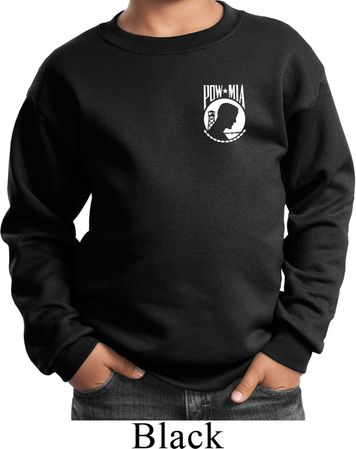 Kids Pow Mia Pocket Print Youth Sweatshirt