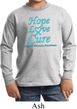 Kids Prostate Cancer Hope Love Cure Youth Long Sleeve