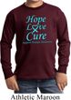 Kids Prostate Cancer Hope Love Cure Youth Long Sleeve