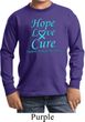 Kids Prostate Cancer Hope Love Cure Youth Long Sleeve