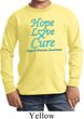 Kids Prostate Cancer Hope Love Cure Youth Long Sleeve