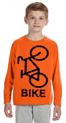 Kids Safety Color Long Sleeve Cycle Shirt