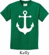 Kids Sailing Shirt White Anchor Tee T-Shirt