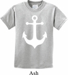 Kids Sailing Shirt White Anchor Tee T-Shirt