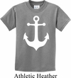 Kids Sailing Shirt White Anchor Tee T-Shirt