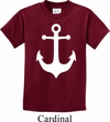 Kids Sailing Shirt White Anchor Tee T-Shirt