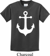 Kids Sailing Shirt White Anchor Tee T-Shirt