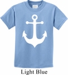 Kids Sailing Shirt White Anchor Tee T-Shirt