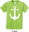 Kids Sailing Shirt White Anchor Tee T-Shirt