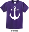 Kids Sailing Shirt White Anchor Tee T-Shirt