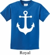 Kids Sailing Shirt White Anchor Tee T-Shirt