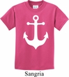 Kids Sailing Shirt White Anchor Tee T-Shirt