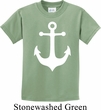 Kids Sailing Shirt White Anchor Tee T-Shirt