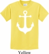 Kids Sailing Shirt White Anchor Tee T-Shirt