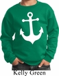 Kids Sailing Sweatshirt White Anchor Sweat Shirt