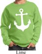 Kids Sailing Sweatshirt White Anchor Sweat Shirt