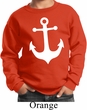 Kids Sailing Sweatshirt White Anchor Sweat Shirt