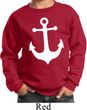 Kids Sailing Sweatshirt White Anchor Sweat Shirt