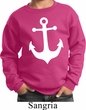 Kids Sailing Sweatshirt White Anchor Sweat Shirt