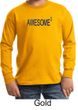 Kids Shirt Awesome Cubed Long Sleeve Tee T-Shirt