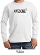 Kids Shirt Awesome Cubed Long Sleeve Tee T-Shirt