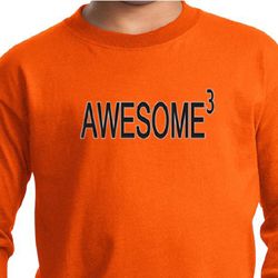 Kids Shirt Awesome Cubed Long Sleeve Tee T-Shirt