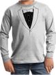 Kids Shirt Basic Black Tuxedo Long Sleeve Tee T-Shirt