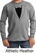 Kids Shirt Basic Black Tuxedo Long Sleeve Tee T-Shirt