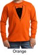 Kids Shirt Basic Black Tuxedo Long Sleeve Tee T-Shirt