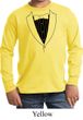 Kids Shirt Basic Black Tuxedo Long Sleeve Tee T-Shirt