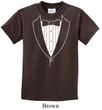 Kids Shirt Basic White Tuxedo Tee T-Shirt