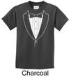 Kids Shirt Basic White Tuxedo Tee T-Shirt