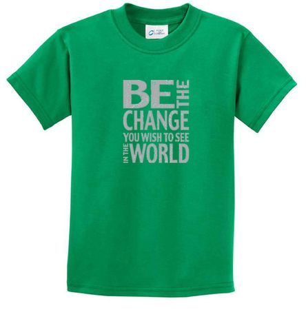 Kids Shirt Be The Change Tee T-Shirt