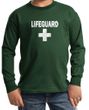 Kids Shirt Distressed Lifeguard Long Sleeve Tee T-Shirt