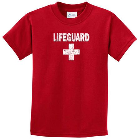 Kids Shirt Distressed Lifeguard Tee T-Shirt