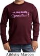 Kids Shirt Eat Sleep Breathe Gymnastics Long Sleeve Tee T-Shirt
