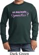 Kids Shirt Eat Sleep Breathe Gymnastics Long Sleeve Tee T-Shirt