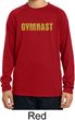 Kids Shirt Gold Shimmer Gymnast Dry Wicking Long Sleeve Tee T-Shirt