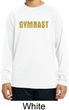 Kids Shirt Gold Shimmer Gymnast Dry Wicking Long Sleeve Tee T-Shirt