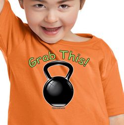 Kids Shirt Grab This Kettle Bell Toddler Tee T-Shirt
