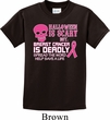 Kids Shirt Halloween Scary Breast Cancer Deadly Tee T-Shirt