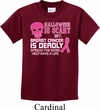 Kids Shirt Halloween Scary Breast Cancer Deadly Tee T-Shirt